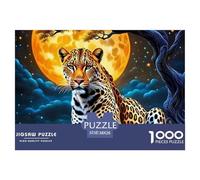 Leopard 1000 Piece Puzzles Animal for Age 12+ Challenging Activities Memory Games Relaxing 38x26cm/1000pcs