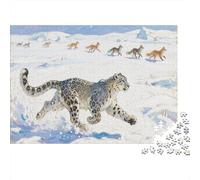 Leopard 1000 Pieces Adult Jigsaw Puzzles Lions Festive Gifts Family Challenging Educational Games Home Decoration for Adults And Kids Age 12 Years Up 1000pcs (75x50cm)