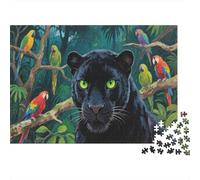Leopard 1000 Pieces Jigsaw Puzzles for Adults Lions Festive Gifts Family Challenging Educational Games Home Decoration for Home Decoration Gifts 1000pcs (75x50cm)