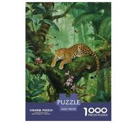 Leopard 1000 Pieces Puzzles Games Challenge Toy Animal Home Decoration Fit Families Kids Age 12+ 70x50cm/1000pcs