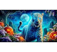 leopard 1000 Pieces Recycled Paper Jigsaw Puzzle Impossible Hard Difficult Educational Games for The Whole for Women, Gifts for Men 70x50cm/1000pcs