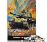 Leopard 2 A6 Jigsaw Puzzles for Adults 500 Piece Family Gathering Puzzle DIY 500 Piece Puzzle Game 500pcs (52x38cm)