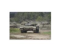 Leopard 2 Main Battle Tank Armored Car Self-propelled Artillery (64) Canvas Wall Art Poster Decorative Modern Home Print Picture Artworks Posters 08