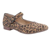Hush Puppies Women's Melissa Strap Mary Jane Flat, Leopard, 6 UK