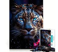 Leopard Adventures 1000 Pieces Jigsaw Puzzles for Teenagers Strong Memory DIY Fun Joyful Challenge Xmas Idea (50x75cm)