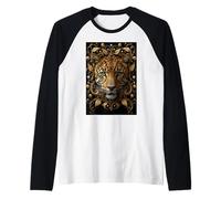 Leopard African Jungle Predator Fast Wild Animal Safari Raglan Baseball Tee
