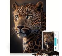 Leopard AI Generative 1000 Piece Puzzle For Teenagers Brain Exercise Snug Cut Home Activity Classic Xmas Gift (50x75cm)
