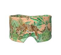 Leopard and Palm Leaves Print Print Soft Eye and Ear Muffs for Adults Sleeping Protection Cover for Travel Nap Relief