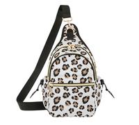 Leopard Animal Brown Crossbody Bag Vivid Print Durable Print Casual Outing