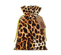 Leopard Animal Print Print Drawstring Gift Bags,For Holiday Season,Birthdays,Anniversaries And Any Special Occasion