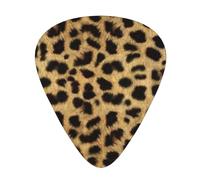 Leopard Animal print Print Guitar Picks, 12 Pcs Guitar Plectrums Celluloid Pick Classical Triangle Picks for Acoustic, Electric, Bass Guitar including 0.46mm 0.71mm 0.96mm