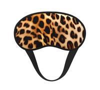 Leopard Animal Print Print Sleep Mask, Eye Sleeping Mask for Women and Men for Total Darkness, Reduces Puffy Eye Mask