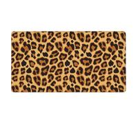 Leopard Animal Print Skin,Mouse Pad Large Desk Pad Computer Keyboard Mouse Mat With Non Slip Rubber Base 40 x 70 cm