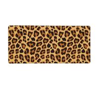 Leopard Animal Print Skin,Mouse Pad Large Desk Pad Computer Keyboard Mouse Mat With Non Slip Rubber Base 40 x 90 cm