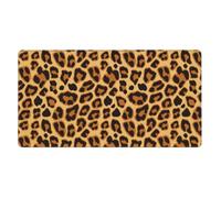 Leopard Animal Print Skin,Mouse Pad Large Desk Pad Computer Keyboard Mouse Mat With Non Slip Rubber Base 40 x 70 cm