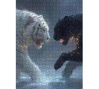 Leopard Animals Jigsaw Puzzle 2000 Piece, Puzzles for Adults 2000, The Impossible Challenge, Jigsaw Puzzle Games Classic Educational, Wooden Puzzles, for Home Wall Decoration Gift FNKL1-62