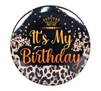 Leopard Birthday Pin for Boys Girls, Cheetah Birthday Pins for Women Birthday Girl Button,Happy Birthday Bin for Safari Theme Party