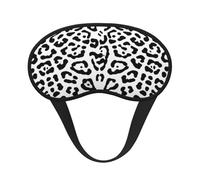 Leopard Black White, Full Eye Covers Light Blocking Eye Masks Blackout Sleep Eye Muffs