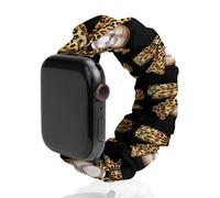 Leopard Bow Baseball Smartwatch Replacement Band Compatible with IWatch Soft Elastic Wristbands Watch Strap 38mm/40mm