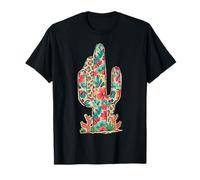 Leopard Cactus Serape Saguaro Cactus Southwest Western T-Shirt
