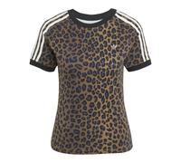 Leopard Cali Tee - female - Adidas - Training T-shirts & Tops - Brown - S - Sport S
