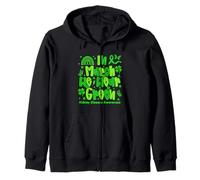 Leopard Checkered In March We Wear Green Kidney Disease Zip Hoodie