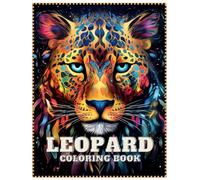 Leopard Coloring Book: 60 pages of high quality, easy for the cute cheetah