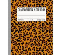 Leopard Composition Notebook: College Ruled Journal for Teen Girls | Trendy Animal Print Book for School or Creative Writing | Aesthetic Supplies | 110 Pages, 7.5 x 9.25