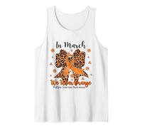 Leopard Coquette MS Awareness in March We Wear Orange Tank Top