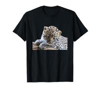 Leopard Cub Adorable Baby Snow Leopard Big Cat T-Shirt