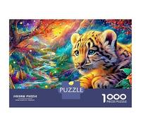 Leopard Cub in A Magic Forest 1000Pc Jigsaw Puzzle The Forest King Premium Quality, Great for Adults & Kids 38x26cm/1000pcs