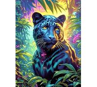 Leopard Cub in A Magical Forest 500 Piece Jigsaw Puzzle for All Ages Wildlife Pet Jigsaw Neighborhood Get Together Family Game Whimsical Design for Any Event 500 PCS