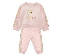 Leopard Cub Tracksuit - female - Monnalisa - Kids Sport Sets - Pink - 18 M | 86 CM - Kids 18 M | 86 CM