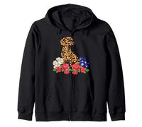 Leopard Dachshund Badger Sausage Weiner Dog Lover Zip Hoodie