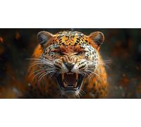 Leopard Diamond Art, Pattern Animal Diamond Painting Kits for Adults 5D DIY Full Round Drill Gem Crystal Art Kits Crafts for Adults Beginner for Home Decor, Room Decor, Gifts 32x64inch -bby2603V6