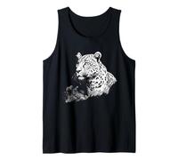 Leopard Drawing Artwork Nature Wildlife Safari Animal Art Tank Top