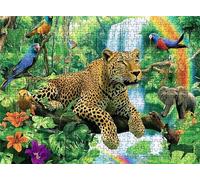 Leopard Fall Puzzle - 3000 Piece Jigsaw Puzzles for Adults - The Back Features Printed Letter Guides - The Pieces fit Together Snugly - Wooden Puzzles for Adults - Gifts Man 48.0 X 31.9 Inch s7h-271