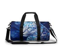 Leopard Fireflies Under Moonlight Gym Duffel Bag Sports Shoulder Backpack Travel Weekender Handbag for Men Women