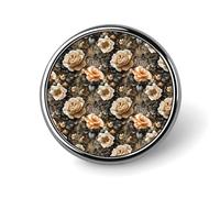 Leopard Flower Print Pins for Backpack - Enamel Pins Cute Jacket Coat Hat Bags Badge Pin, Funny Novelty Unique Button Pin Women Men Fashion Jewelry Accessories