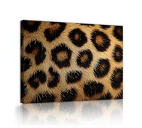 Leopard Fur Texture Canvas Wall Art Animal Spots Hair Close up Artwork Prints Wildlife Pattern Poster Painting Mural for Living Room Decor 80x100cm