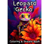Leopard Gecko Coloring & Puzzle Book: Activities for Kids