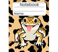 Leopard Gecko Composition Notebook: Cute Lined Journal for Gecko Lovers & Reptile Enthusiasts | 8.5 x 11 Large College Ruled Notebook for School, Work & Writing