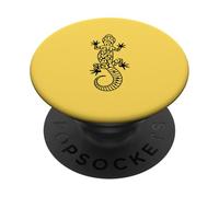 Leopard Gecko Dad Reptile Lizard - Yellow PopSockets Adhesive PopGrip