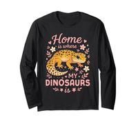 Leopard Gecko Home is Where My Dinosaur is Long Sleeve T-Shirt
