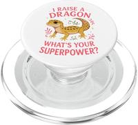 Leopard Gecko I Raise A Dragon What's Your Superpower? PopSockets PopGrip for MagSafe
