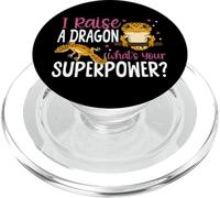 Leopard Gecko I Raise A Dragon What's Your Superpower? PopSockets PopGrip for MagSafe