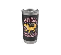 Leopard Gecko I Raise A Dragon What's Your Superpower? Stainless Steel Insulated Tumbler