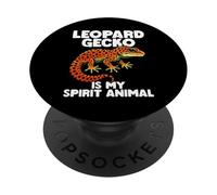 Leopard Gecko Is My Spirit Animal Cute Lizard Reptile PopSockets Adhesive PopGrip