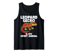 Leopard Gecko Is My Spirit Animal Cute Lizard Reptile Tank Top