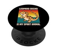 Leopard Gecko Is My Spirit Animal Cute Reptile Lizard PopSockets Adhesive PopGrip
